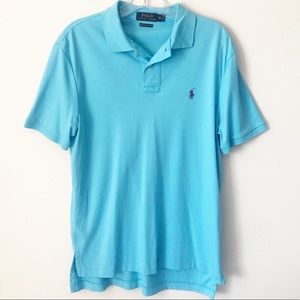 POLO RALPH LAUREN blue Pima Soft Touch EUC Medium